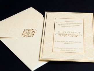 Yaldızlı Zarif Davetiye Modeli