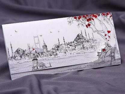 İstanbul Davetiye Modelleri - Üsküdar, boğaz manzaralı