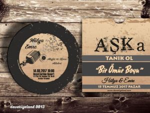 Plak Davetiye Modeli