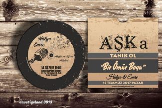 Plak Davetiye Modeli