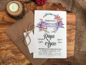 Boho Davetiye Modeli