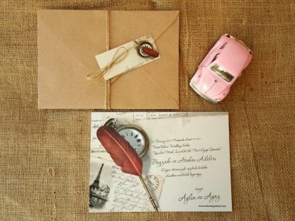 Mektup şeklinde düğün davetiyesi