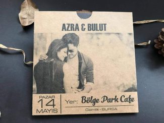 Resimli Plak Davetiye Modeli