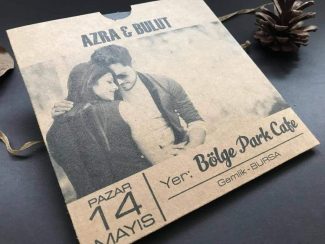 Resimli Plak Davetiye Modeli
