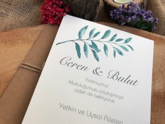 Yaprak Dalı Davetiye