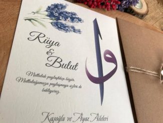 Lavantalı Vav Harfli Davetiye