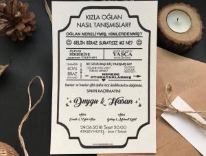 Dedikodulu Davetiye Modeli