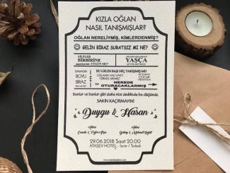 Dedikodulu Davetiye Modeli