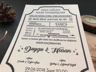 Dedikodulu Düğün Davetiyesi