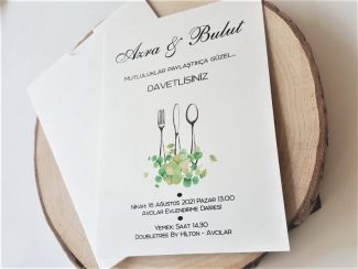 Yemekli Düğün Davetiyesi - Image 2