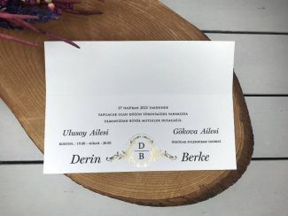 Krem, Zarfsız Uygun Davetiye - Image 3
