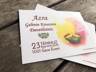 Yeşil Mumlu Kına Kartı - Image 4