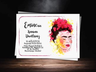 Frida Kına Davetiyesi