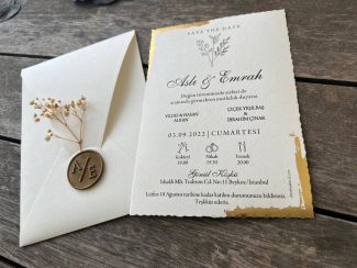Yırtılmış Kenarlı Mühürlü Davetiye - Image 4