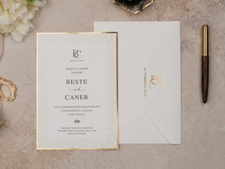 Erdem 5118 | Mühürlü Sade Şık Davetiye