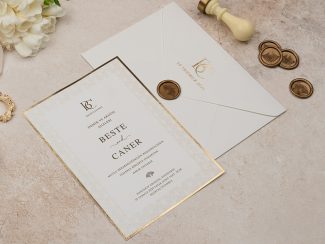 Erdem 5118 | Mühürlü Sade Şık Davetiye - Image 3