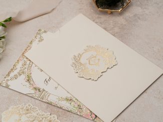 Erdem 5126 | Floral Sütunlu Davetiye - Image 2