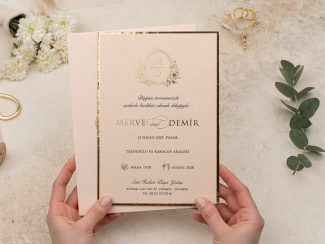 Erdem 5146 | Lüks Pudra Davetiye